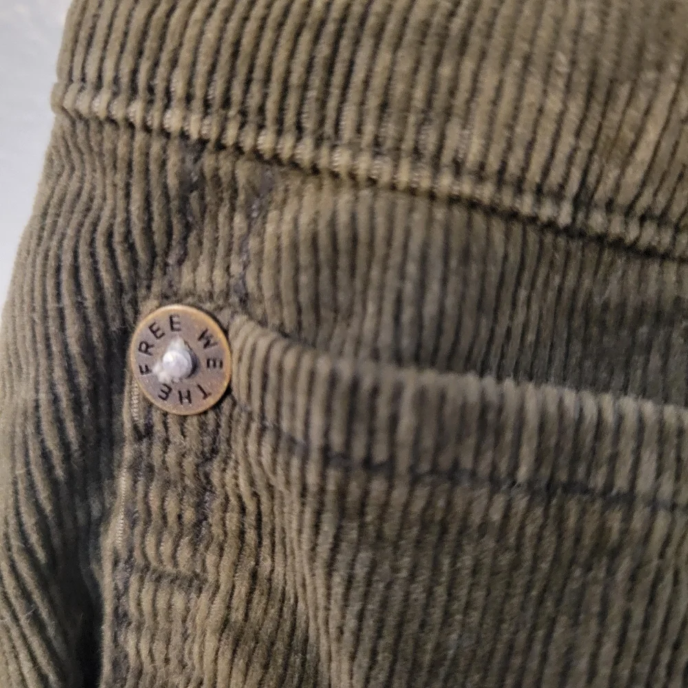 We The Free Olive Green Corduroy Skinny Bohemian Jeans/Pants. Size 31 - Picture 5 of 8